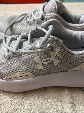 Under Armour Gray Mesh Training Sneakers